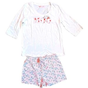 La Vie en Rose 2 Piece Shorts & Top Pajama Set NEW- Sz. XS
